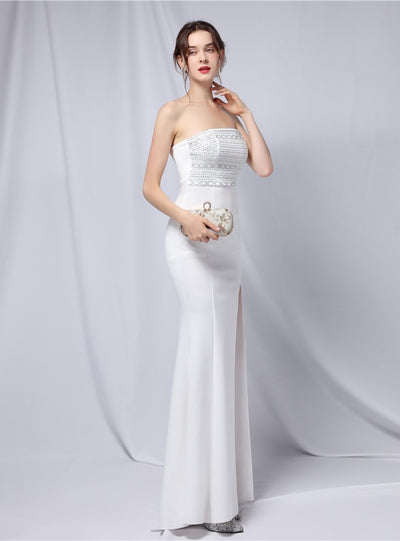 Mermaid Strapless Beading Party Dress