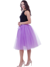 Fashion Tulle Skirt Pleated Tutu Skirts Womens