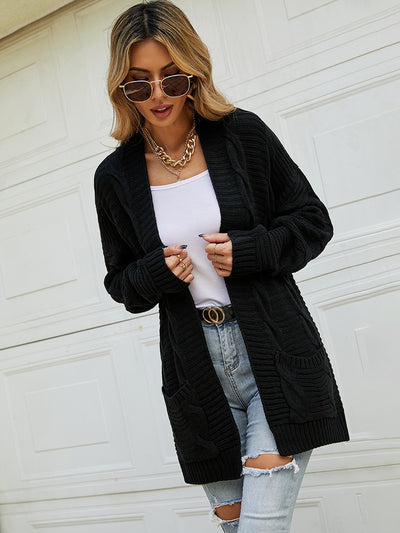 Loose Long Twist Cardigan Sweater