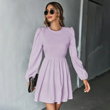 Sexy Backless Long-sleeved Dress