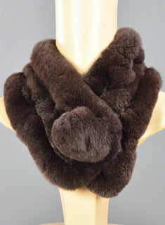 Female Scarves Rex Rabbit Fur Genuine Fur