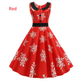Retro Print Vintage Dress