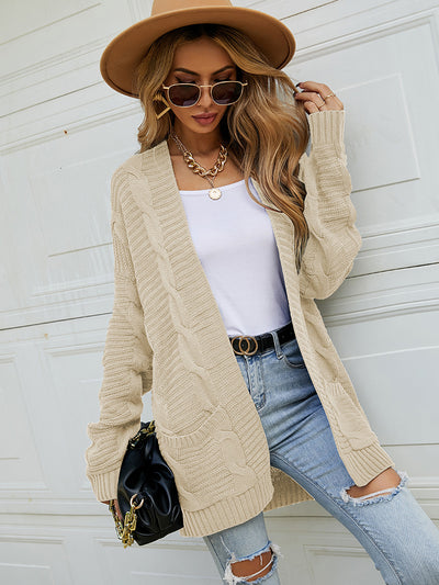 Loose Long Twist Cardigan Sweater