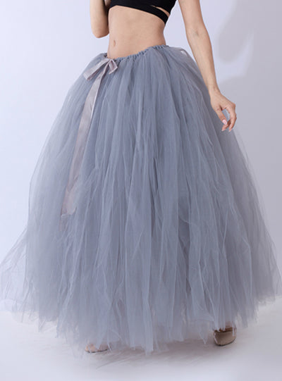 Overskirt Girls Fluffy Adult Tutu Dance Mesh Skirt