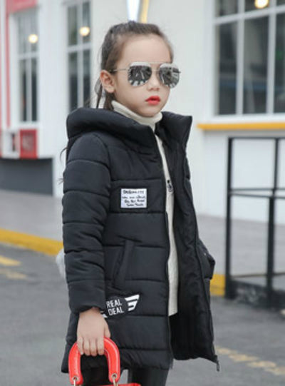 Girls Wadded Jacket Outerwear Cotton-Padded Jacket 