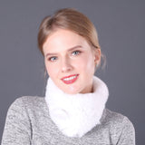 Winter Rex Hair Knitted Collar Scarf