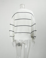 Striped Cardigan Short Loose Sweater