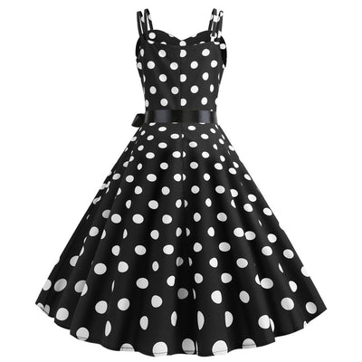 Strap 50S Retro Polka Dot Dress