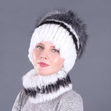 Thickened Rabbit Fur Hats Female