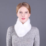 Warm Ladies Mink Fur Scarf Fox Fur Ball