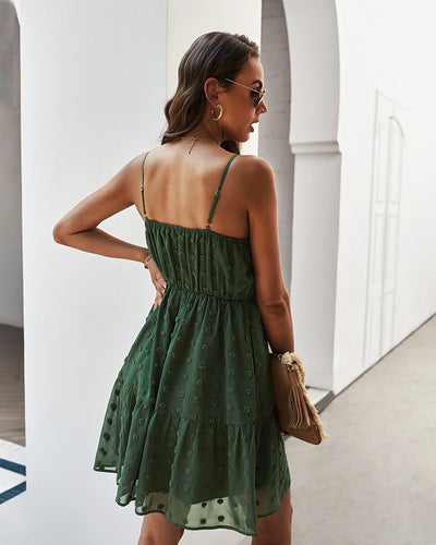 V-neck Sexy Casual Straps Dress