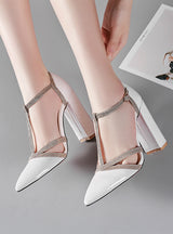 Pointed Toe Shallow Single Shoes High Heels 