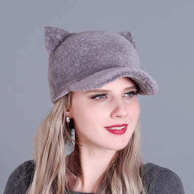 Cap Whole Skin Sheep Shearing Warm Ear Protection