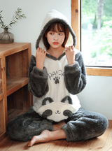 Thick Warm Flannel Sweet Cute Panda Winter