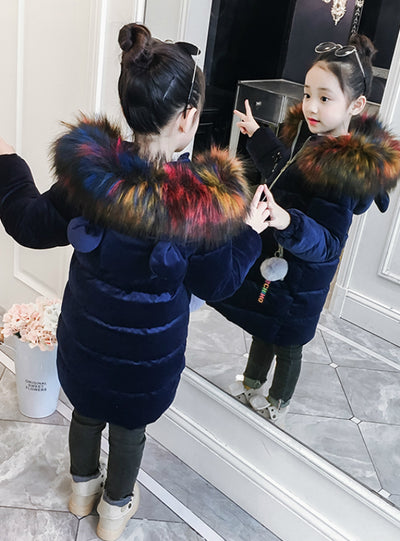 Princess Middle Long Cotton-Padded Jacket