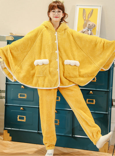 Winter Coral Velvet Pajamas Thickening Velvet Flannel