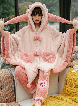 Women Thickened Velvet Cute Winter Flannel