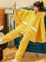 Winter Coral Velvet Pajamas Thickening Velvet Flannel