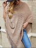Knitted Beaded Tassel Shawl Cloak
