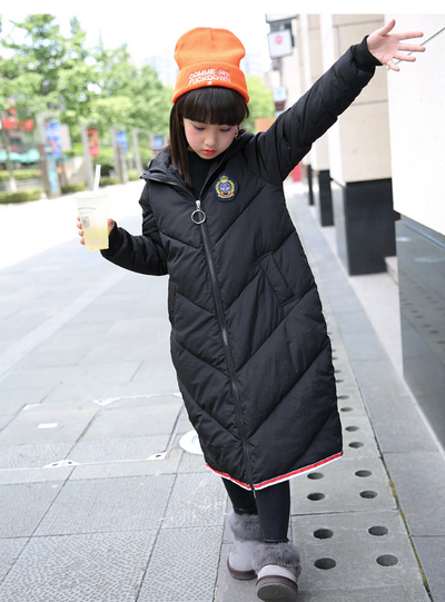 The Girl's Cotton-Padded Longer Than Knees